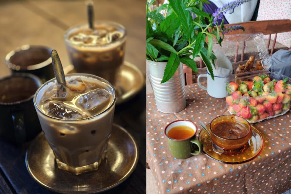 Menu thức uống chủ yếu về cà phê, trà với giá hợp lý chỉ từ 20.000 VND